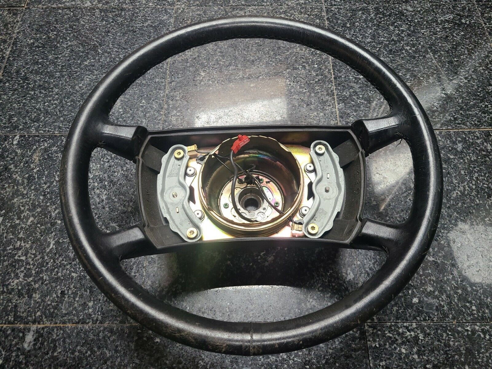 Mercedes 560SL Steering Wheel Black Leather R107 500SL 1986-89 OEM 1264640517