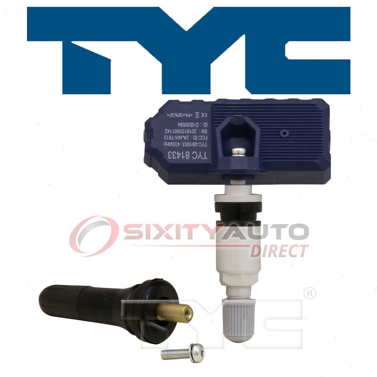 TYC TPMS Programmable Sensor for 2015 Mercedes-Benz C400 Tire Pressure rt