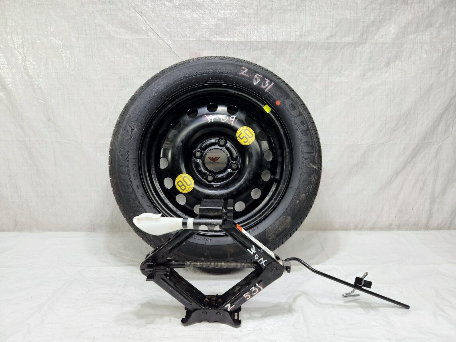 2014-2019 Ford Fiesta ST Hatchback Spare Tire Wheel with Jack Kit Tool 185/60R15