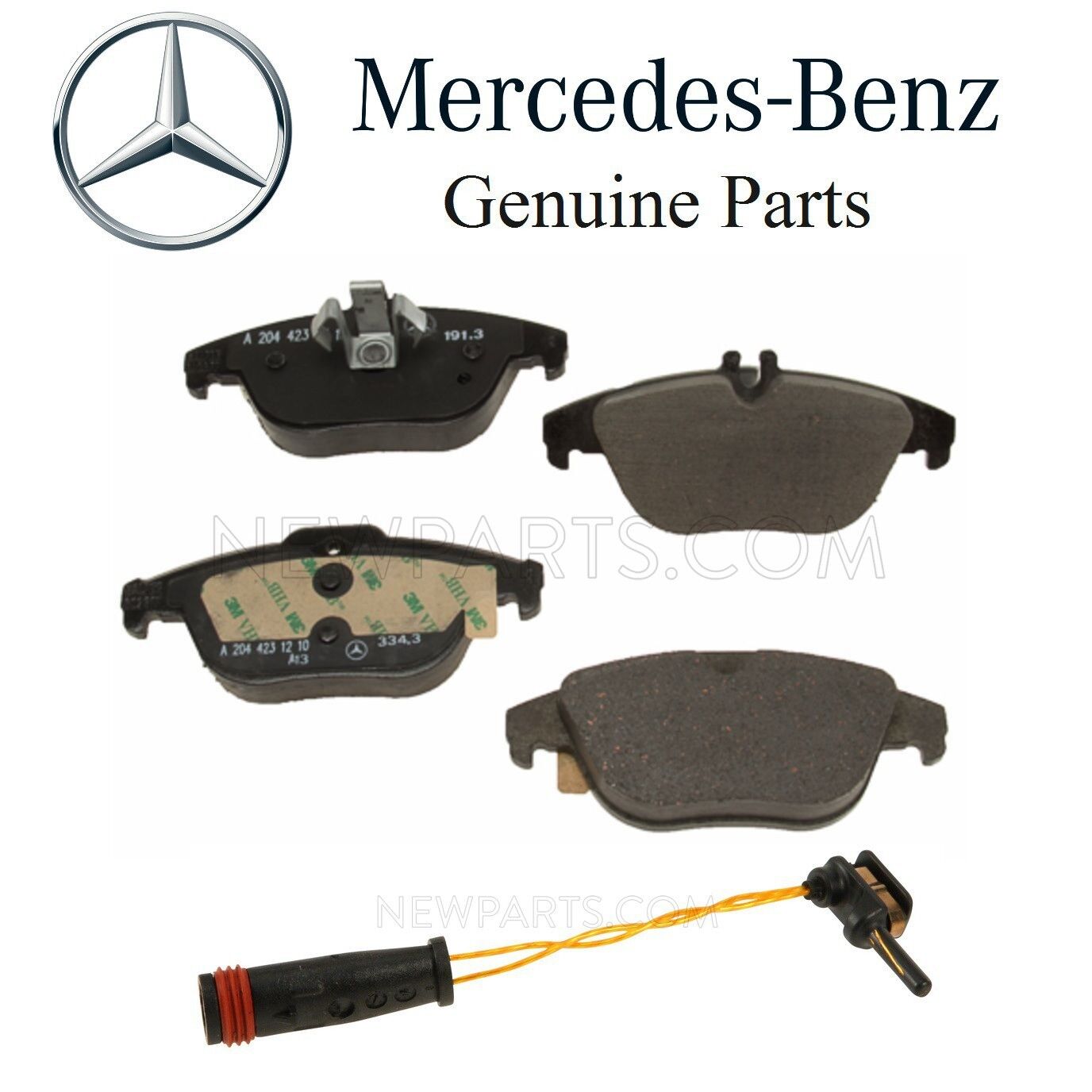 For Mercedes C207 A208 E550 W204 C204 A204 C350 Rear Brake Pad Set & Sensor Kit