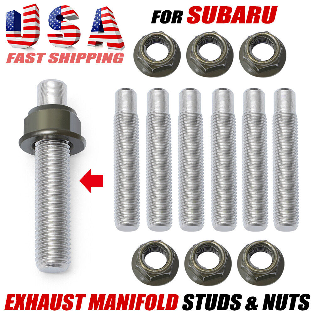 Exhaust Manifold Studs & Nuts Kit For Subaru WRX STI Impreza Legacy Forester BRZ