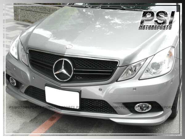 MBENZ 2010-2013 C207 E350 E550 Coupe E63AMG Style Front Chrom Black 2 Fin Grille