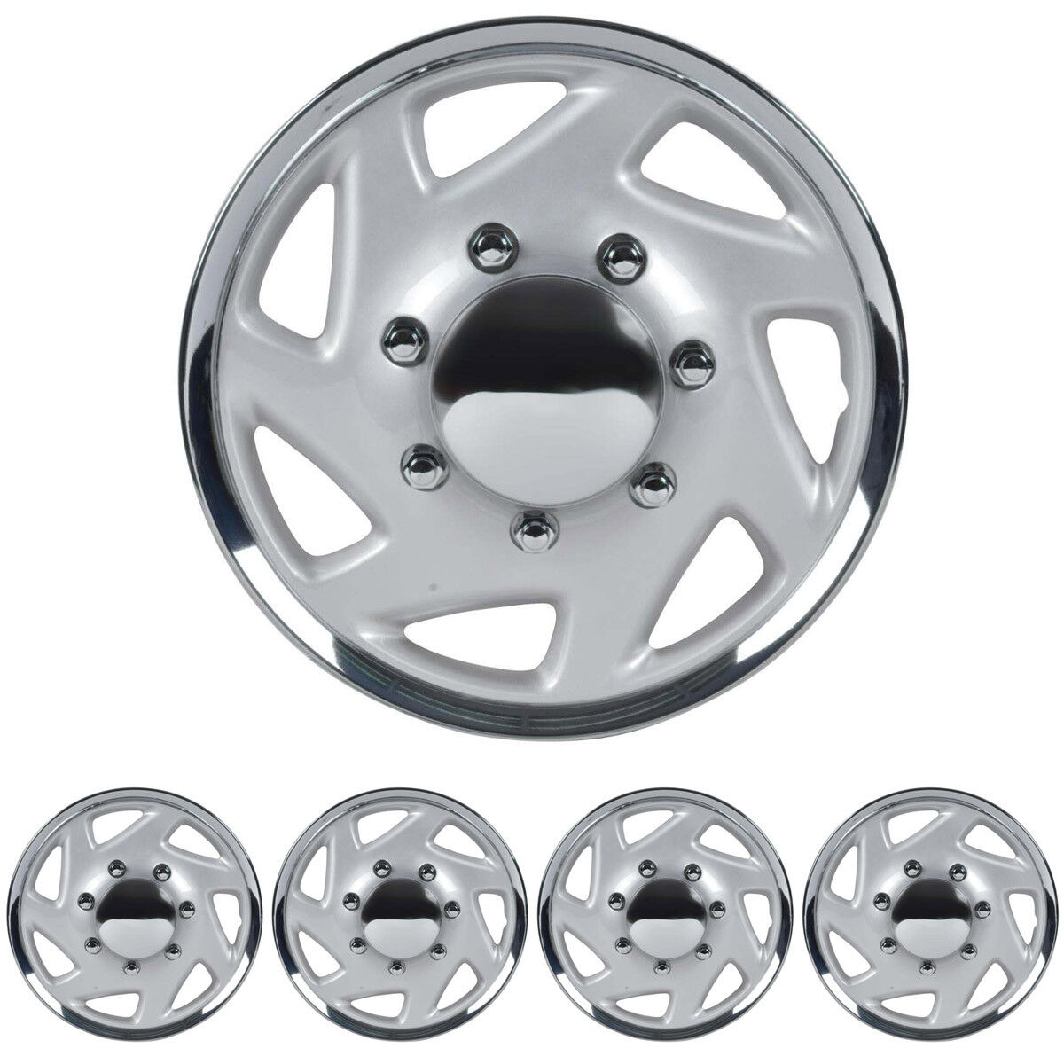 4 PC Hubcaps for Ford E-150 250 350 Truck Van 16