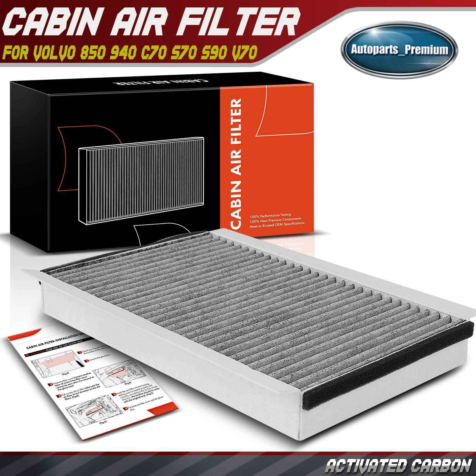 New Front Activated Carbon Cabin Air Filter for Volvo 850 940 C70 S70 S90 V70