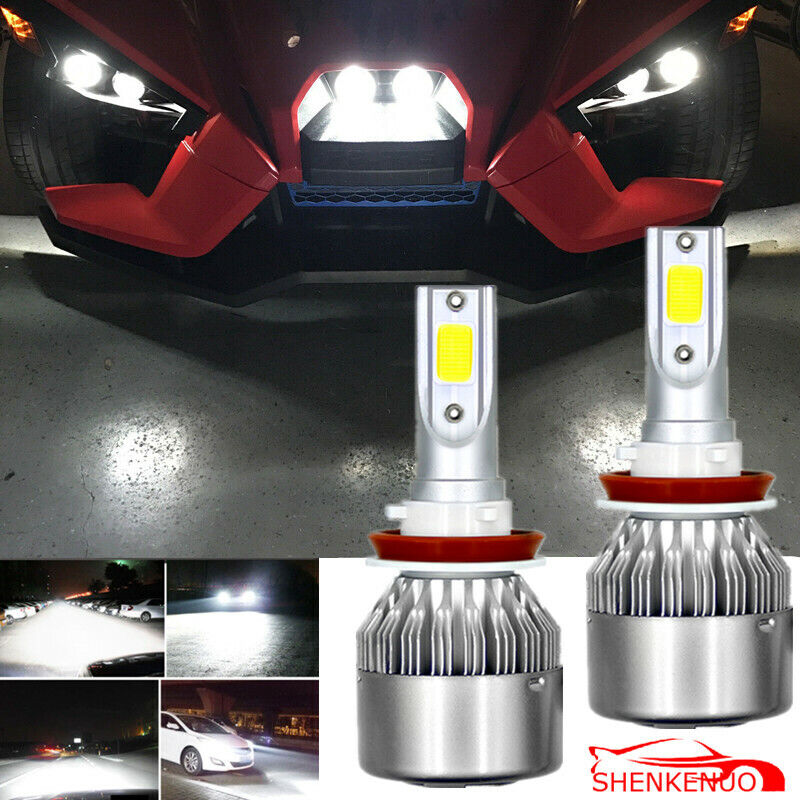for Polaris Slingshot S SL SLR LECenter-light HID White LED Headlight Kit Bulbs