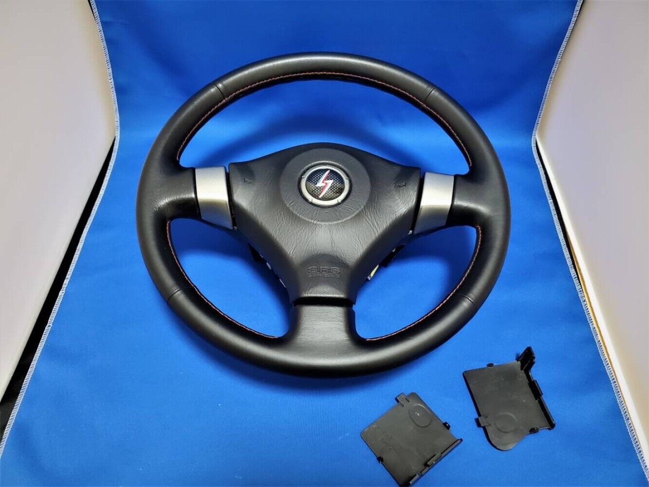 Nissan GENUINE Silvia S15 Leather Steering Wheel Spec R Red Stitch SR20DET