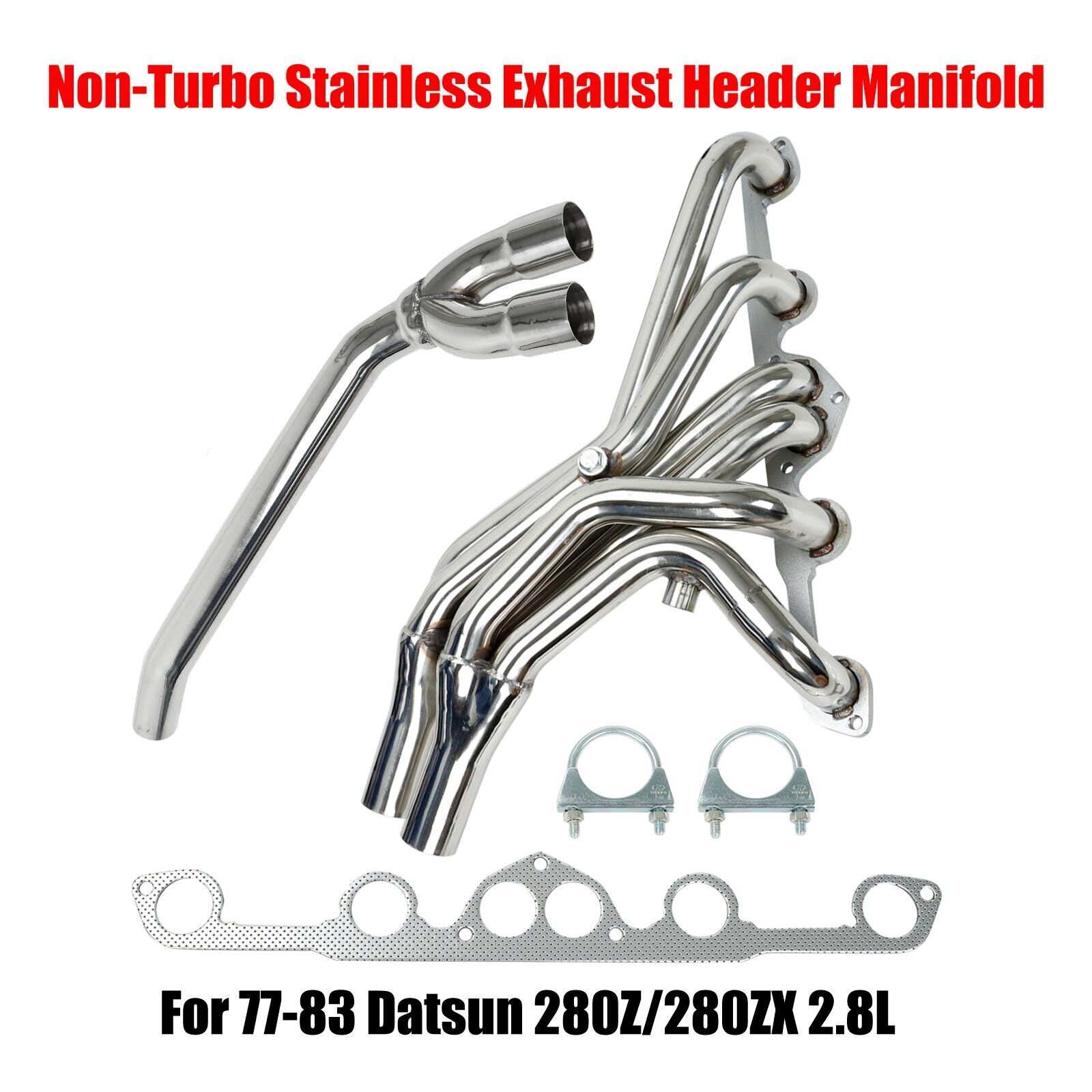 For 77-83 Nissan/Datsun 280Z 280ZX L28E 2.8L Non-Turbo Stainless Exhaust Header