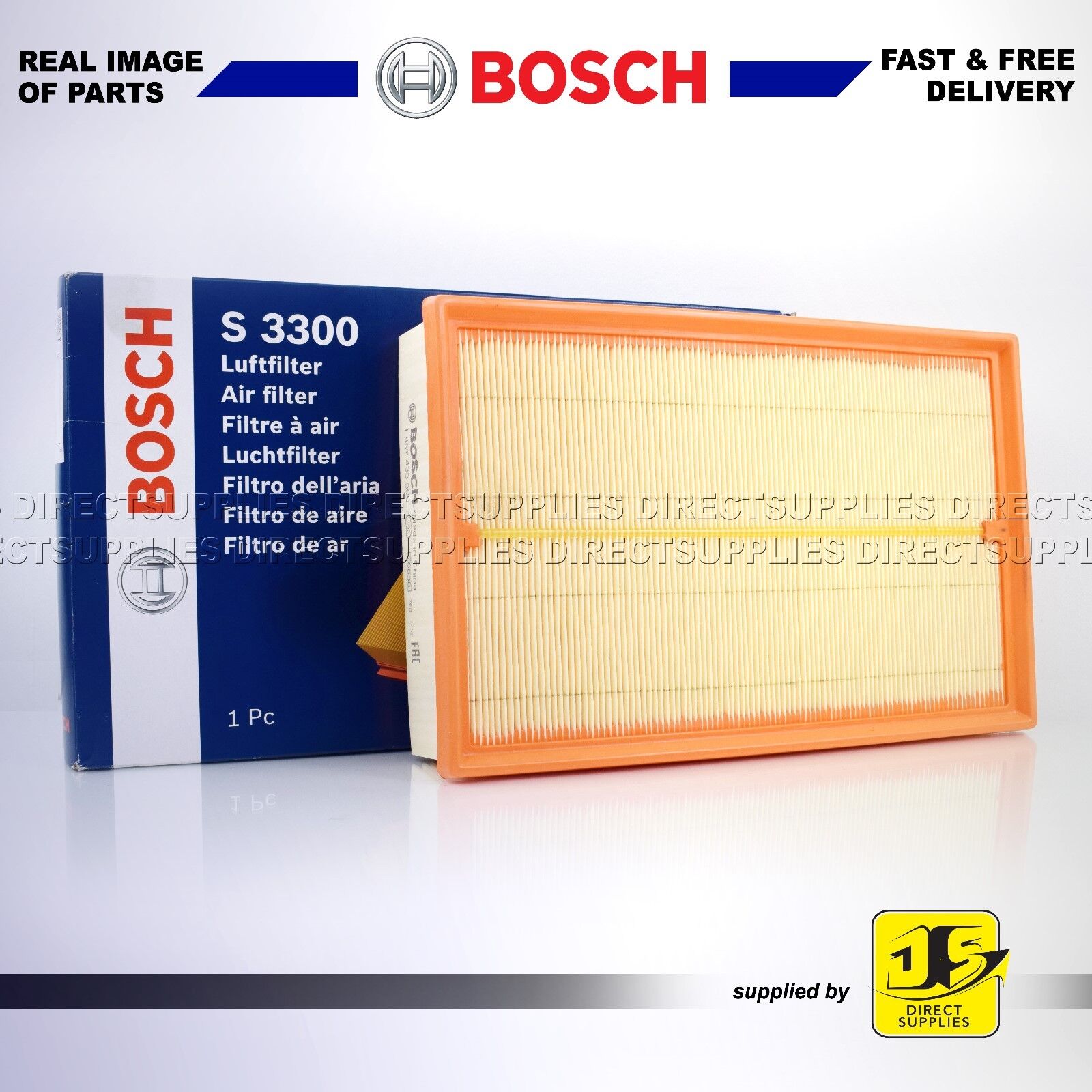 VOLVO S60 2.4 2.5 2.0 2.3 S80 V70 XC70 CROSS COUNTRY BOSCH AIR FILTER S3300