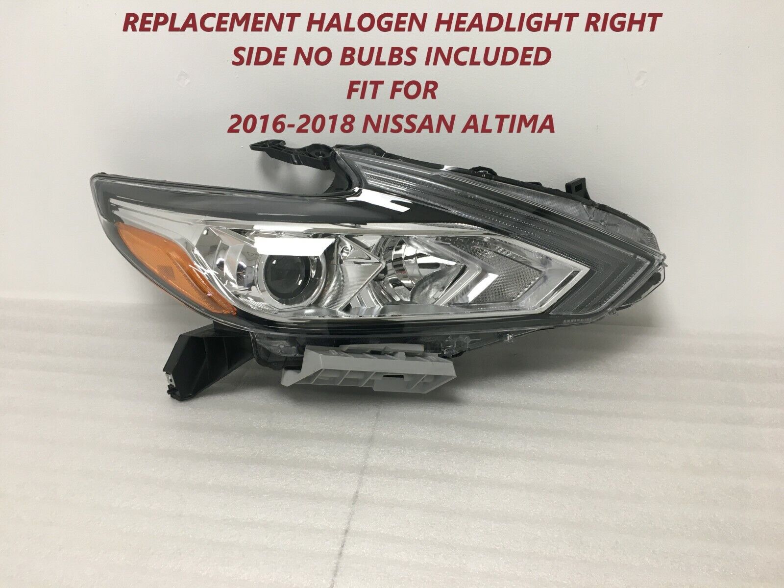 2016 2017 2018 for nissan altima headlight right side halogen chrome