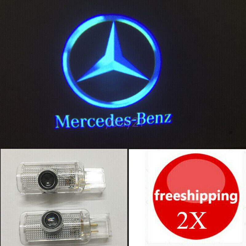 2 Laser LED Door courtesy Shadow Projector Light For Mercedes-Benz GL ML R Class