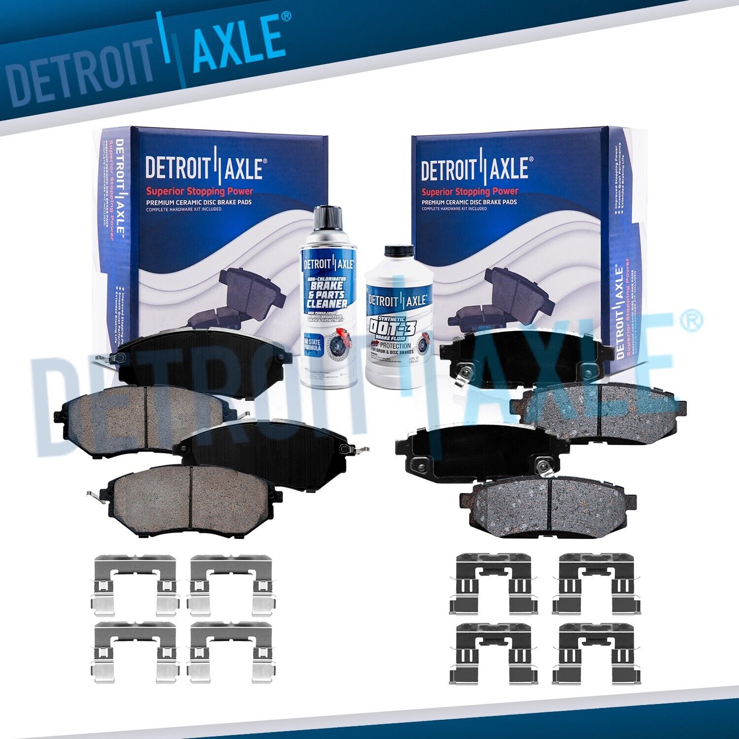 Front and Rear Ceramic Brake Pads for Subaru B9 Tribeca Forester Legacy Outback