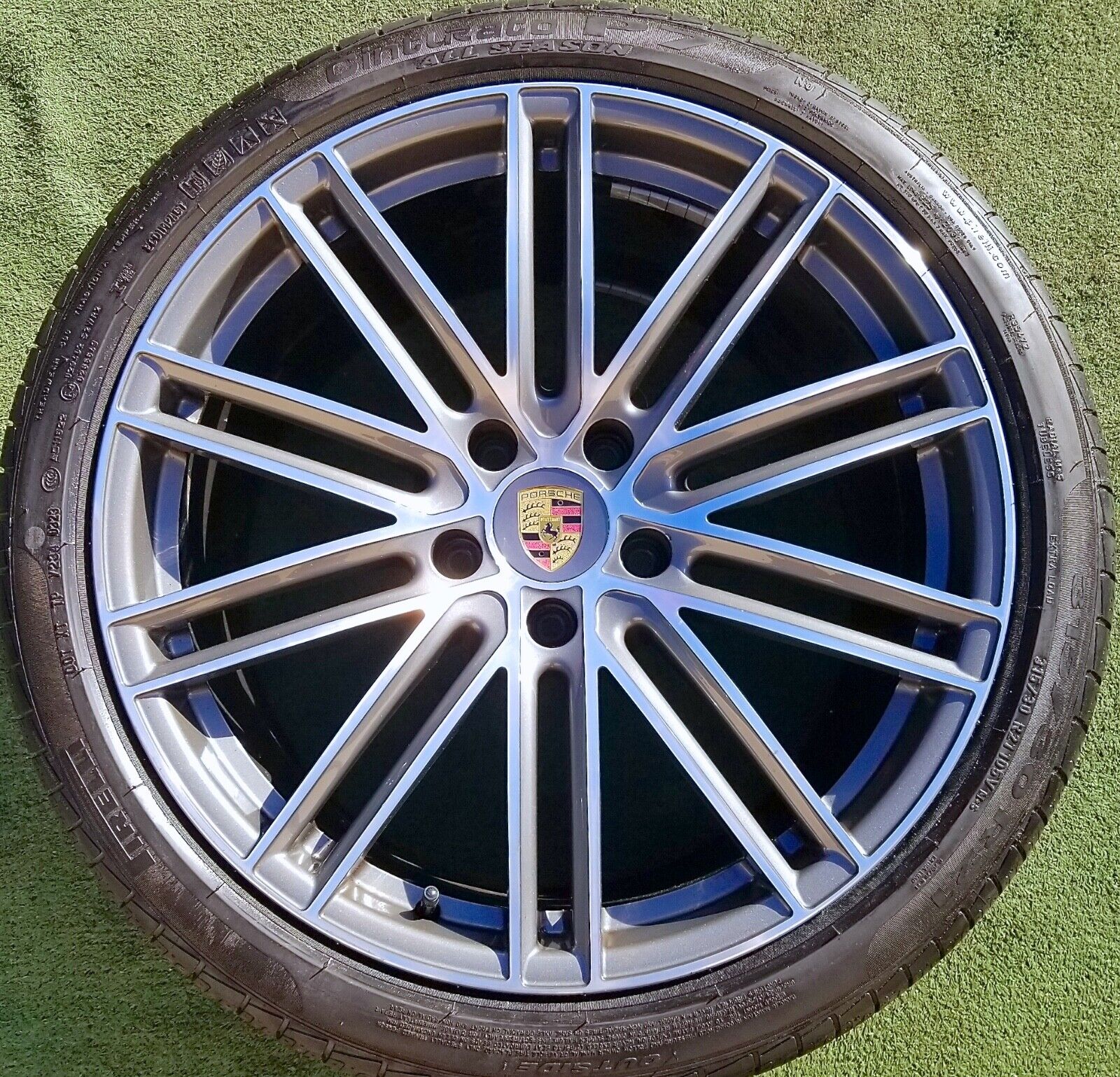Set Factory Porsche Panamera Wheels Tires 21 inch OEM Executive I44E Exclusive