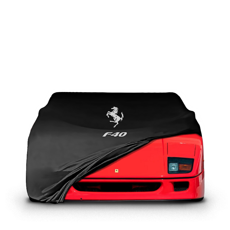 F40 INDOOR CAR COVER WİTH LOGO ,COLOR OPTIONS PREMİUM FABRİC