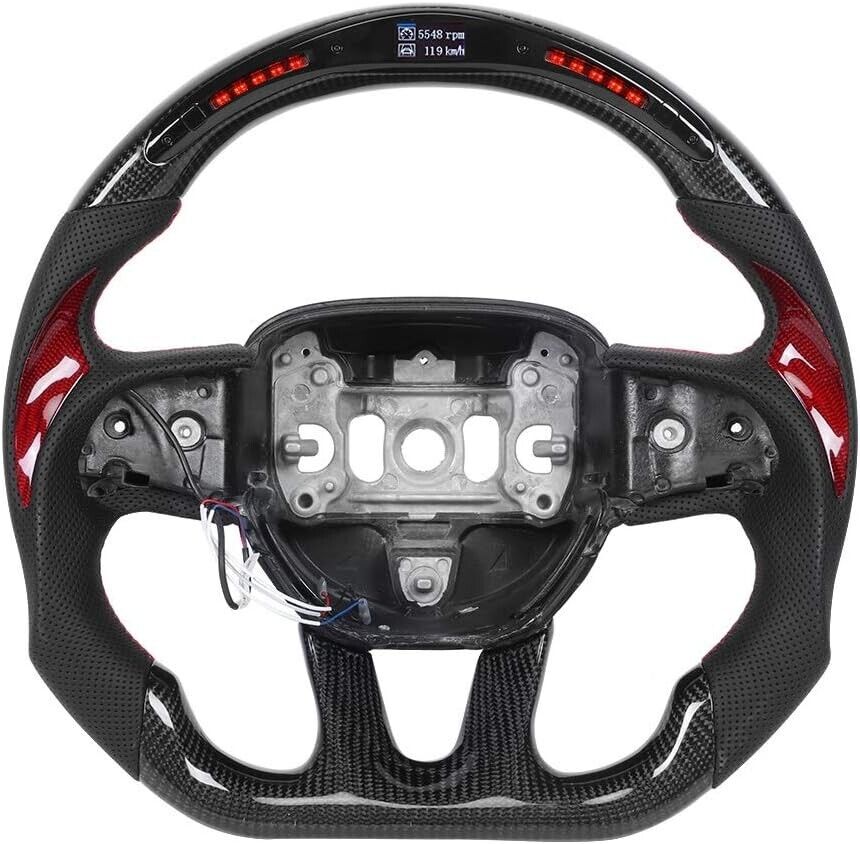OHC Motors Galaxy One LED Carbon Fiber Steering Wheel Charger Challenger Durango