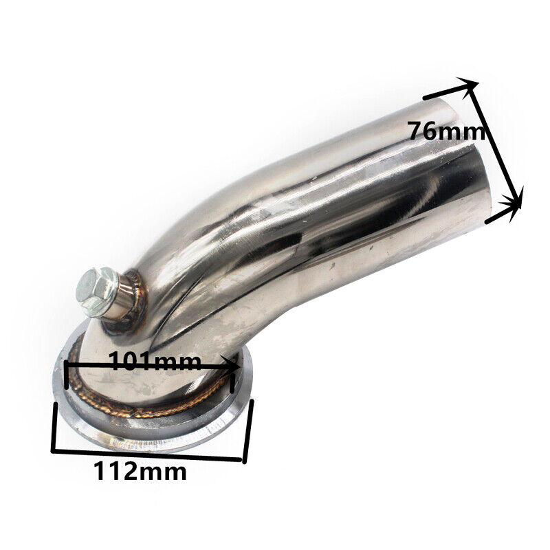 3\'\' Stainless Downpipe Elbow 90° V-band Flange Clamp Fit For Turbo HY35 HX HE351