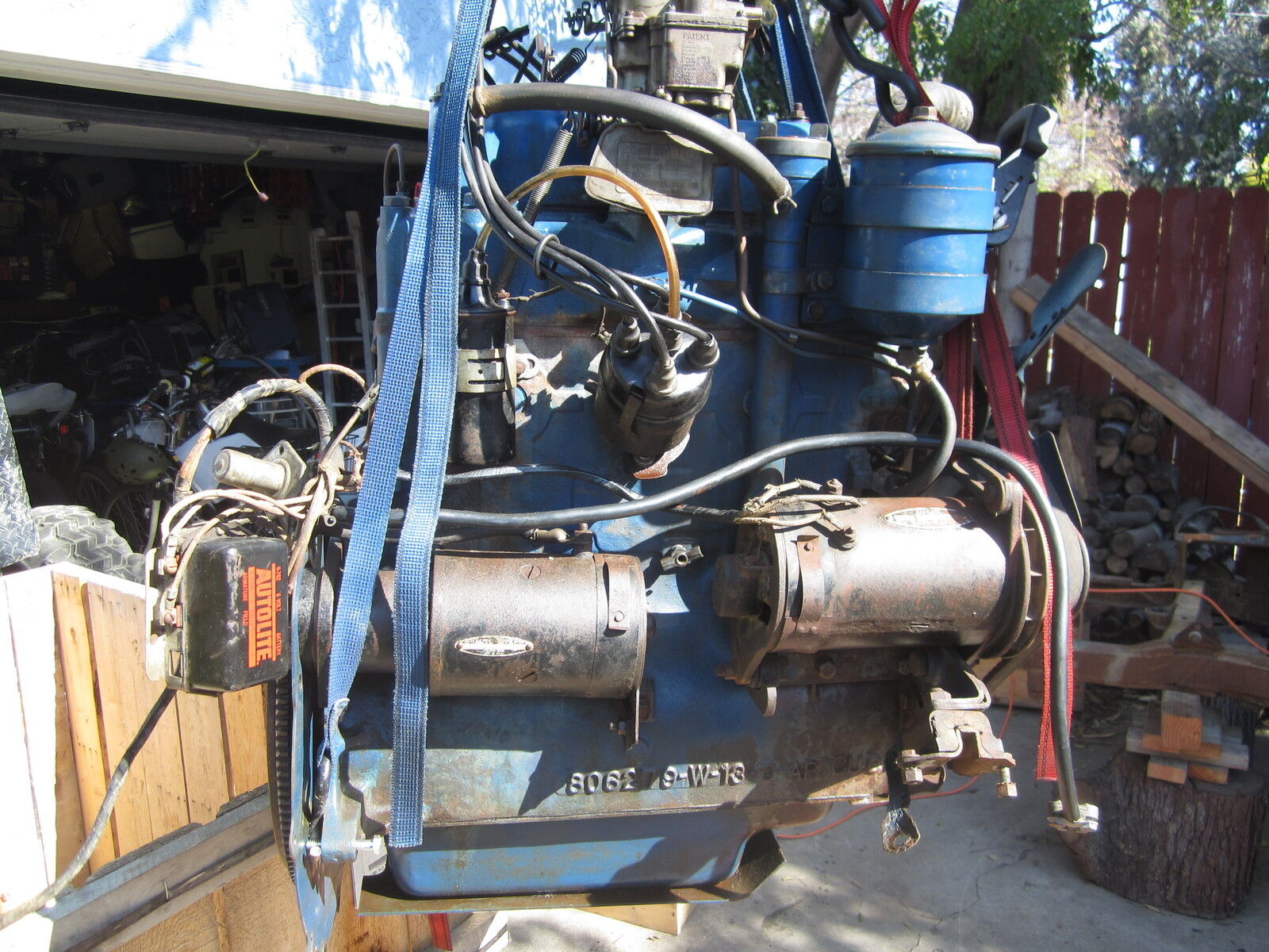 Willy's Jeep F-134 Engine.  Running, complete pullout including Air Cleaner