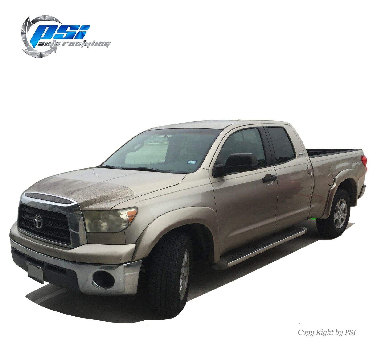 Paintable Extension Style Fender Flares Fits Toyota Tundra 2007-2013