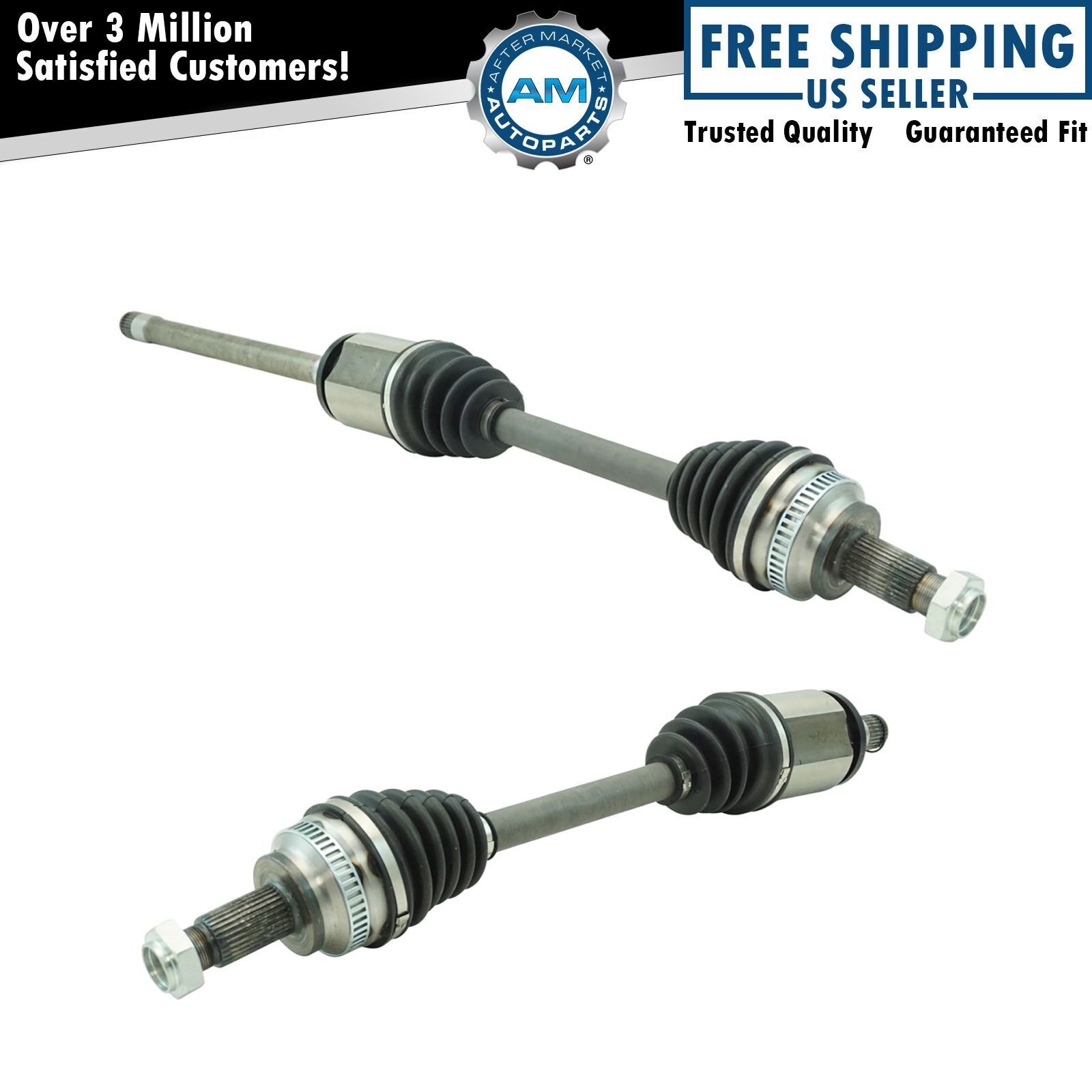 Front Complete CV Axle Shaft Assembly Pair Set 2pc for 525xi 528xi 530xi 535xi