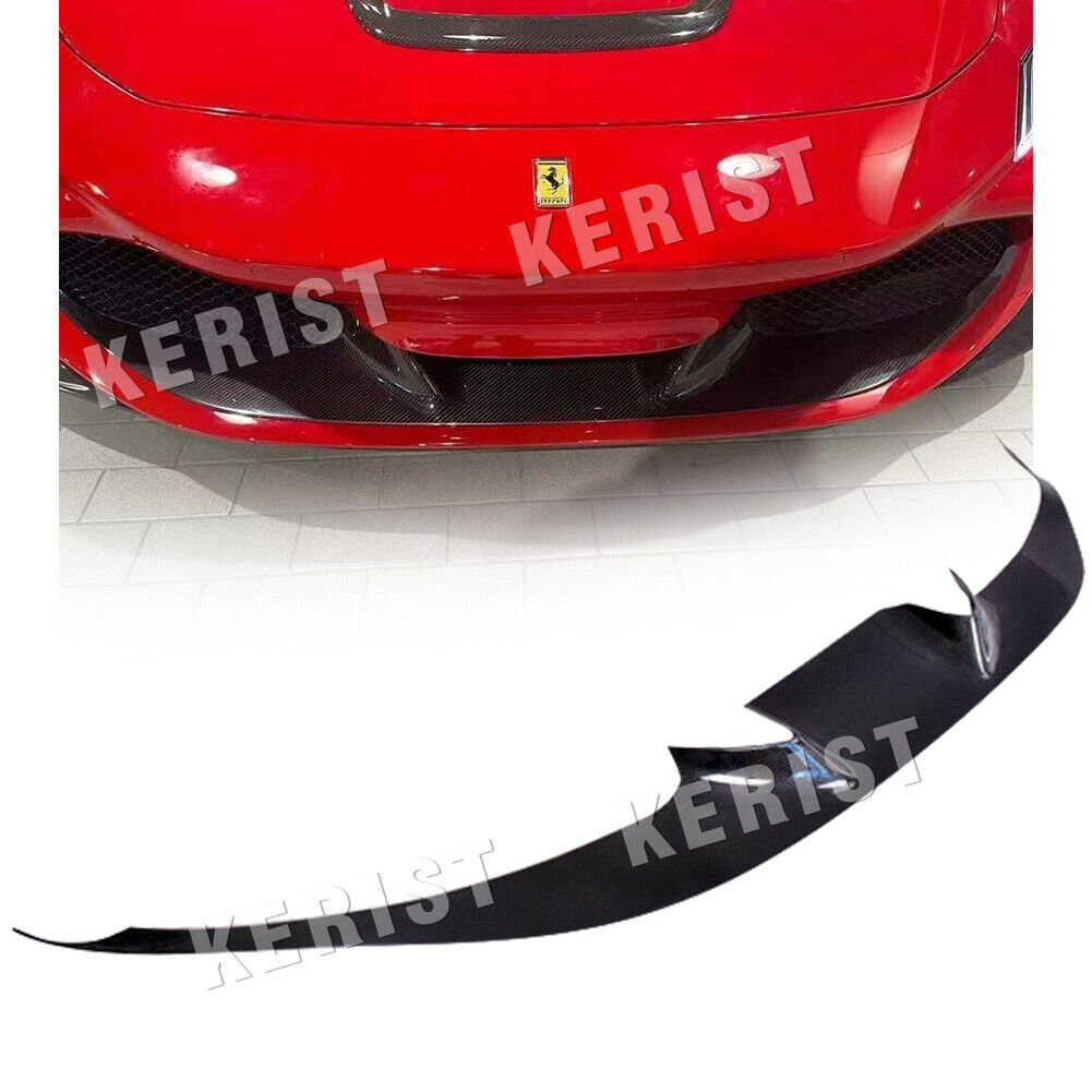 Carbon Fiber Front Bumper Lip Splitters Cover For Ferrari F8 Tributo & Spider