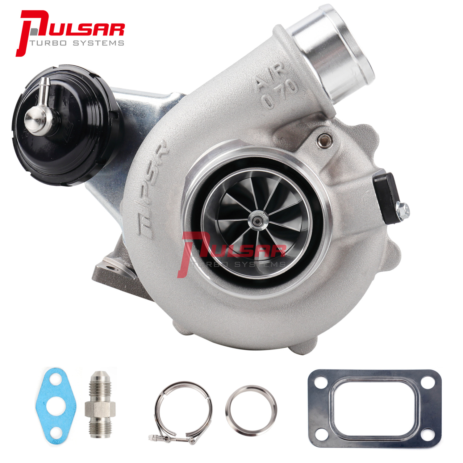 Pulsar 4849G Billet Wheel Ball Bearing Turbo T25&IWG Hsg 0.72A/R Hp Rating 550
