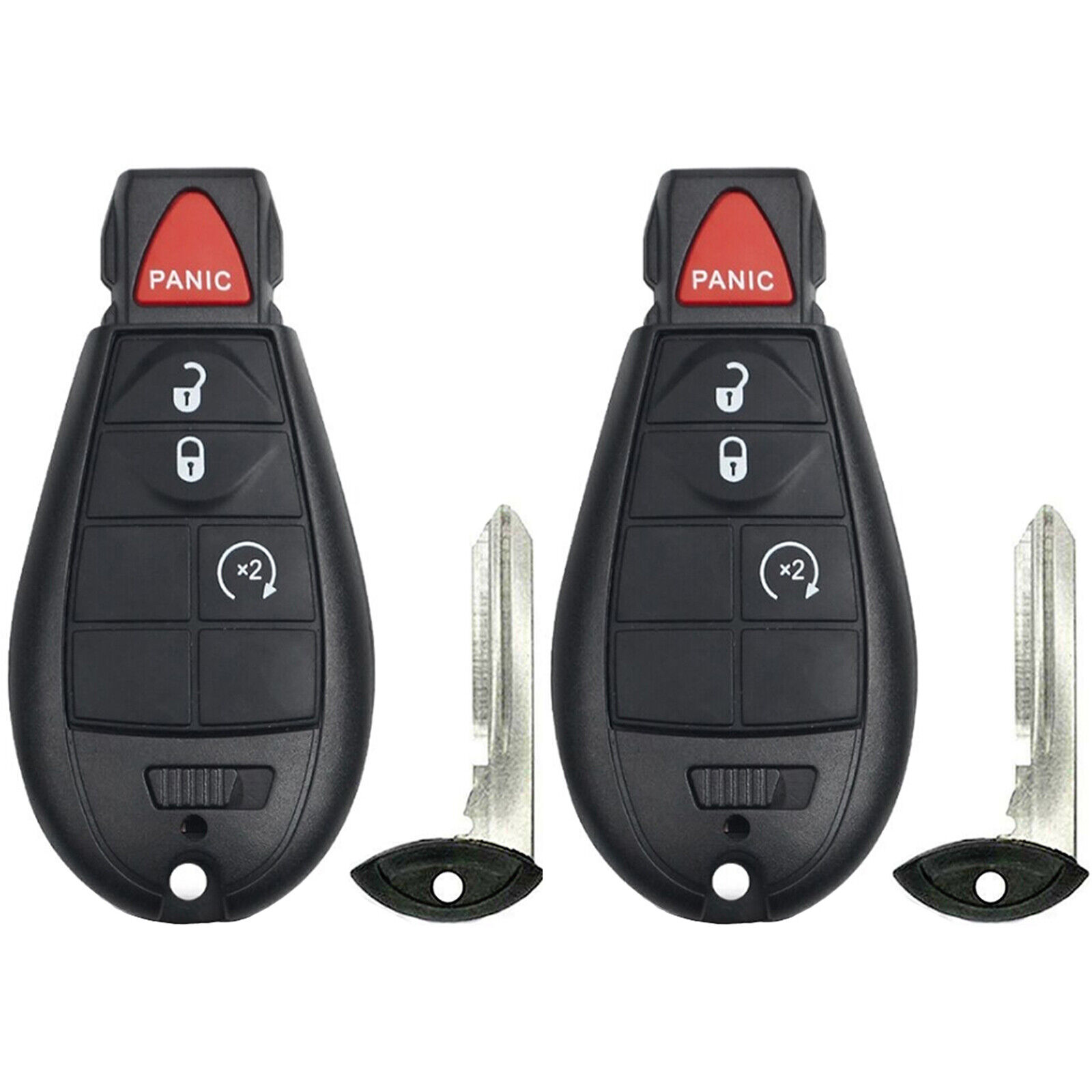 2x New Replacement Keyless Entry Remote Control Key Fob For Dodge Caravan RAM