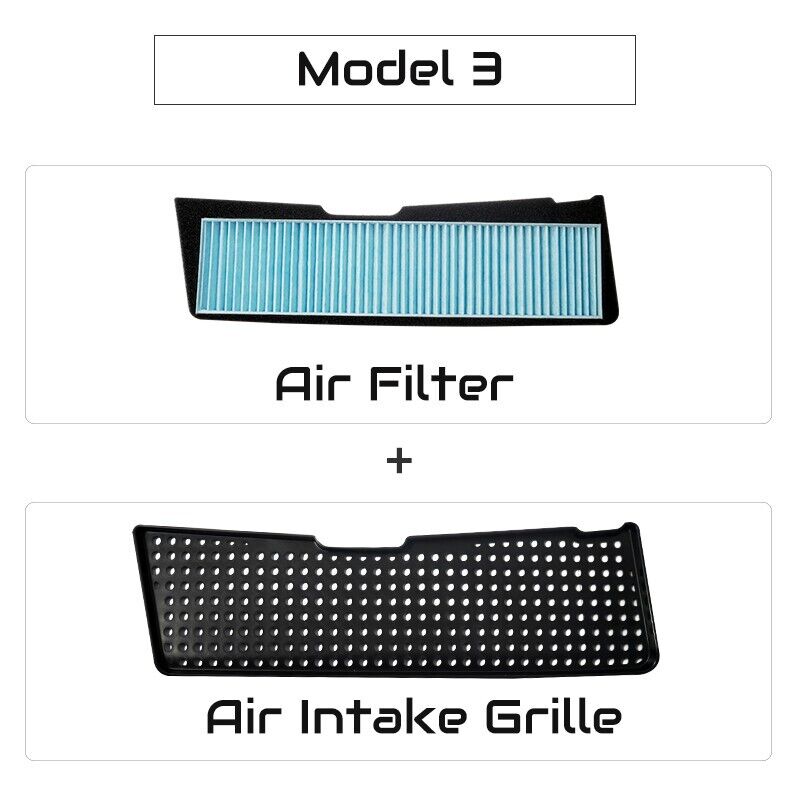 Tesla Model 3 Air Filter & Air Intake Grille set