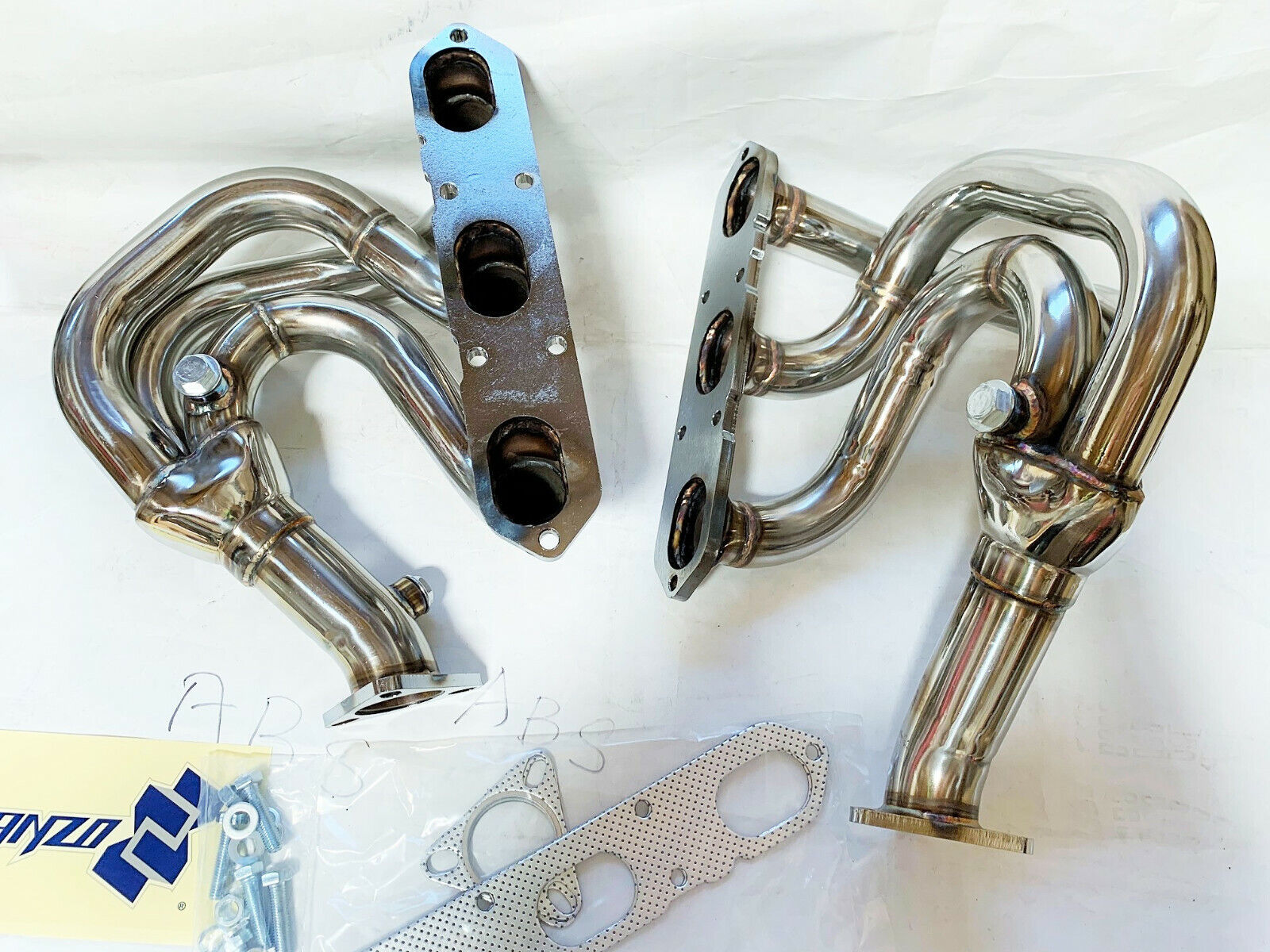 Manzo Stainless Steel Headers Fits Porsche Boxster 986 1997-2004 2.5L 2.7L 3.2L 