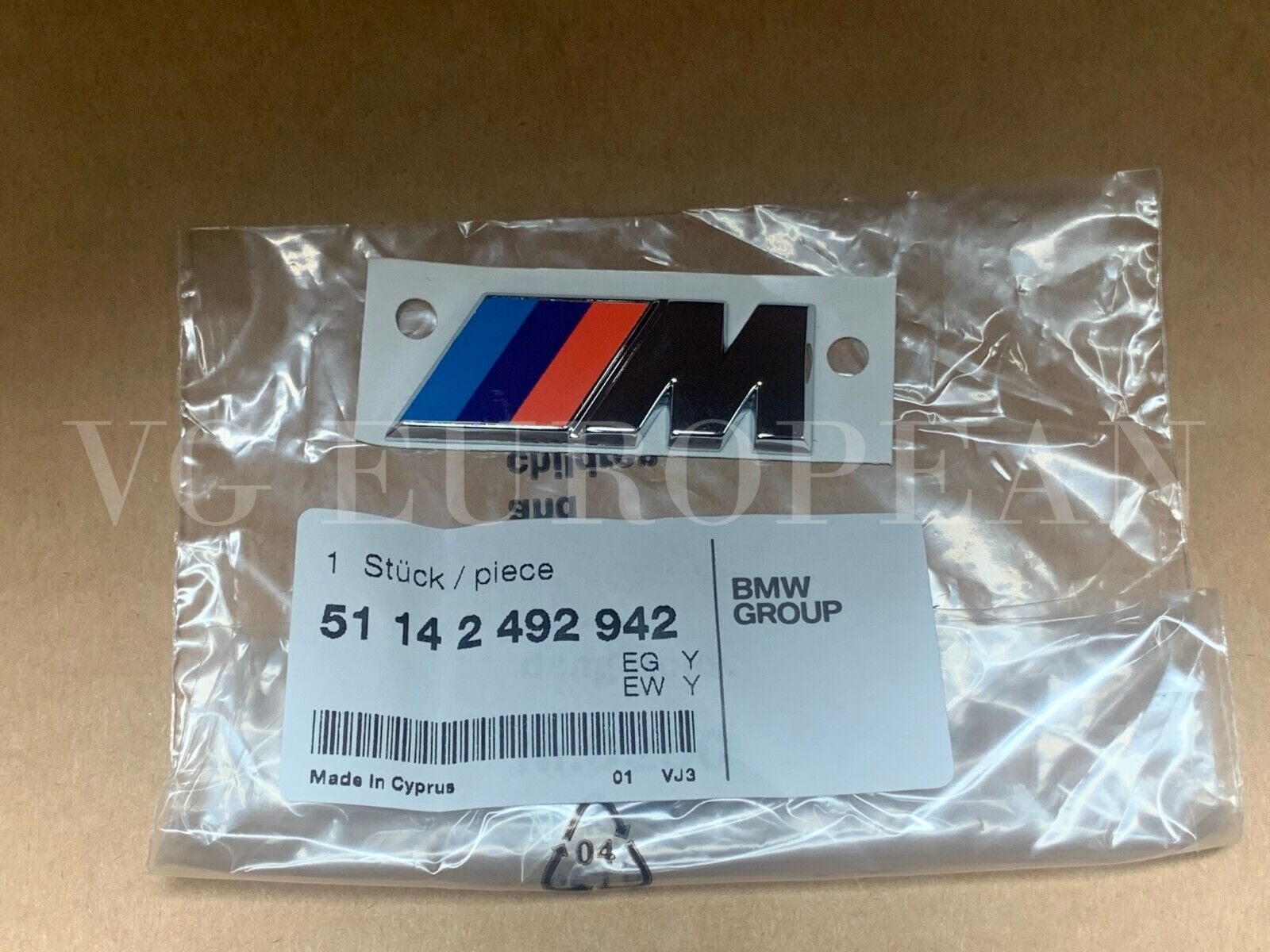 BMW Genuine Z3 M Coupe Roadster Front Fender M Badge Emblem NEW