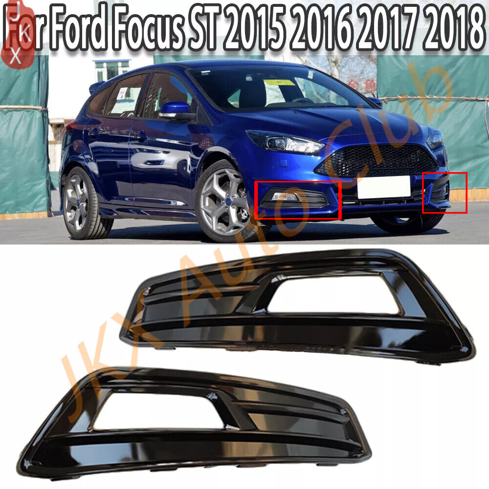 For Ford Focus ST Only For ST 15-18 b Auto Fog Lamp Cover Grill Grille no Light