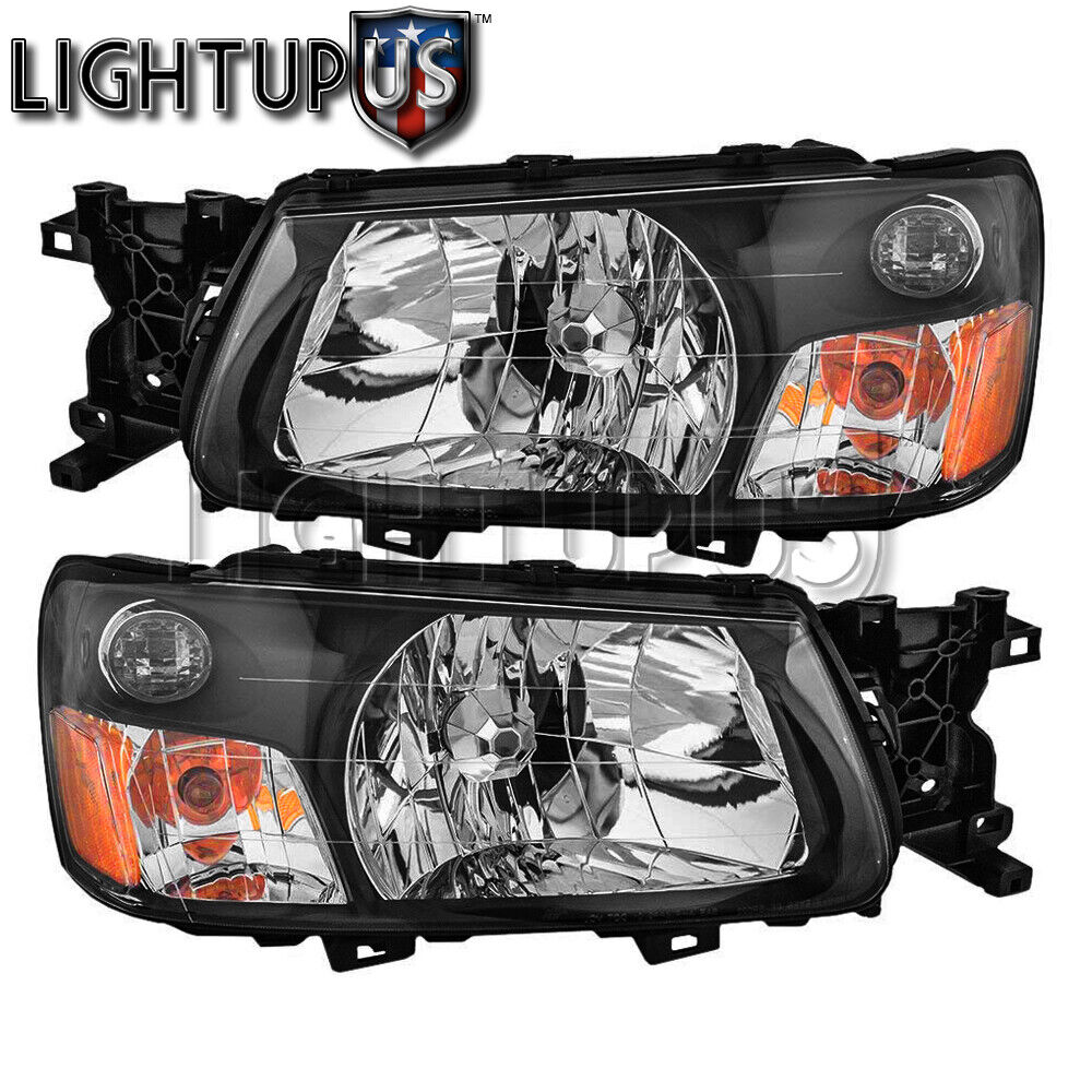 Left Right Sides Pair Halogen Headlights for 2003-2004 SUBARU FORESTER