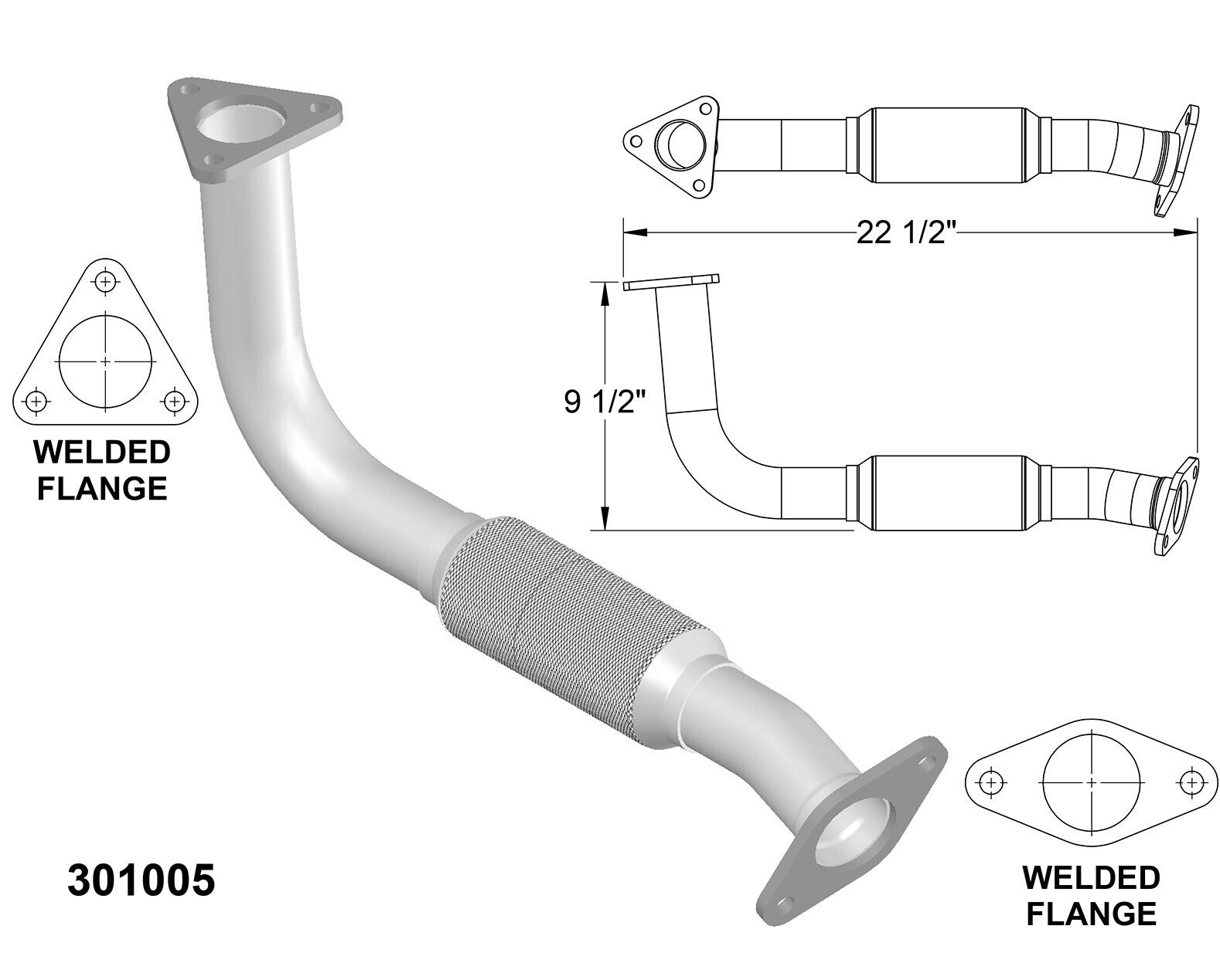 Exhaust Pipe for 1992 Mazda MX-6