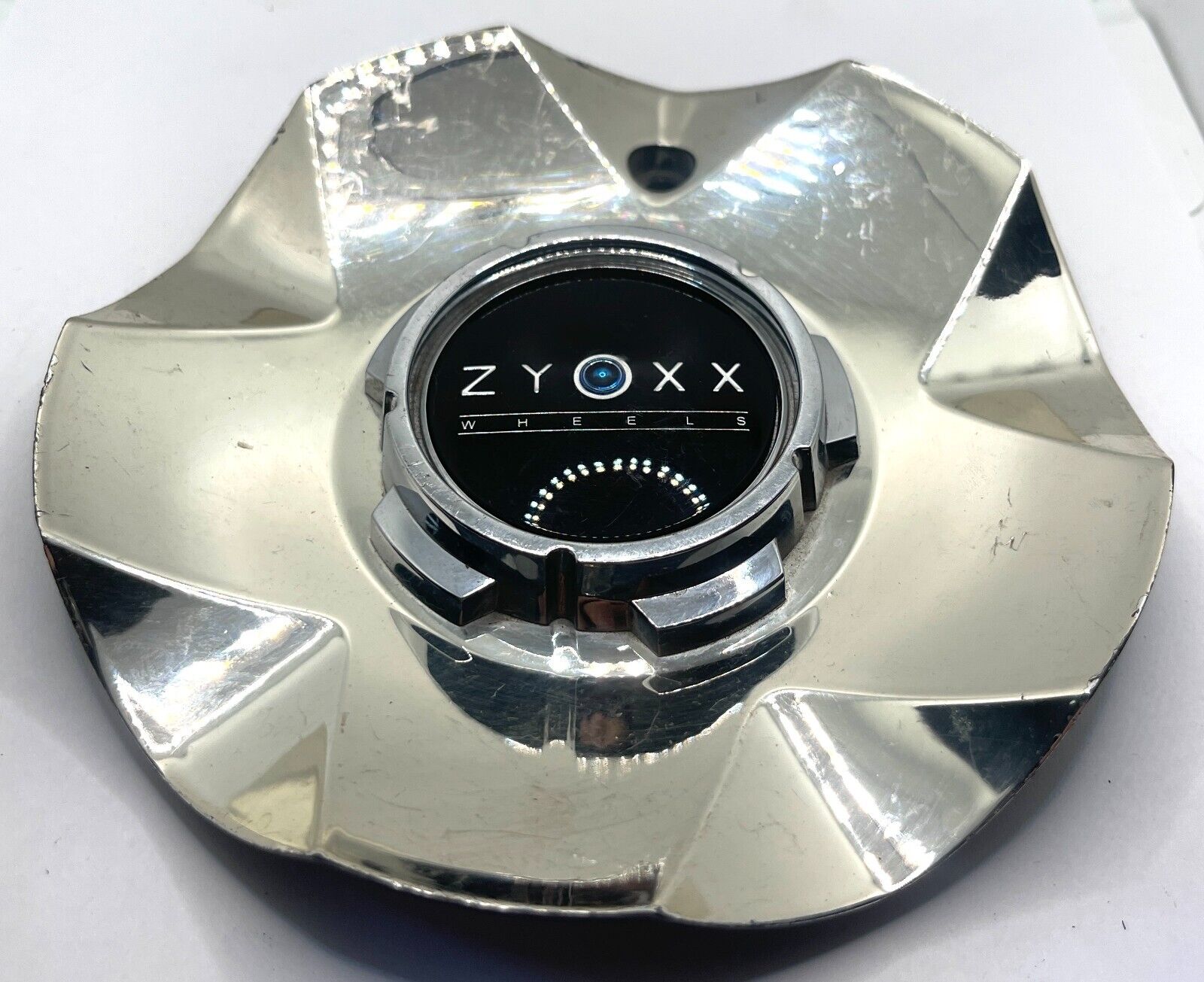 zx-14 Zyoxx Black / Chrome Wheel Center Cap