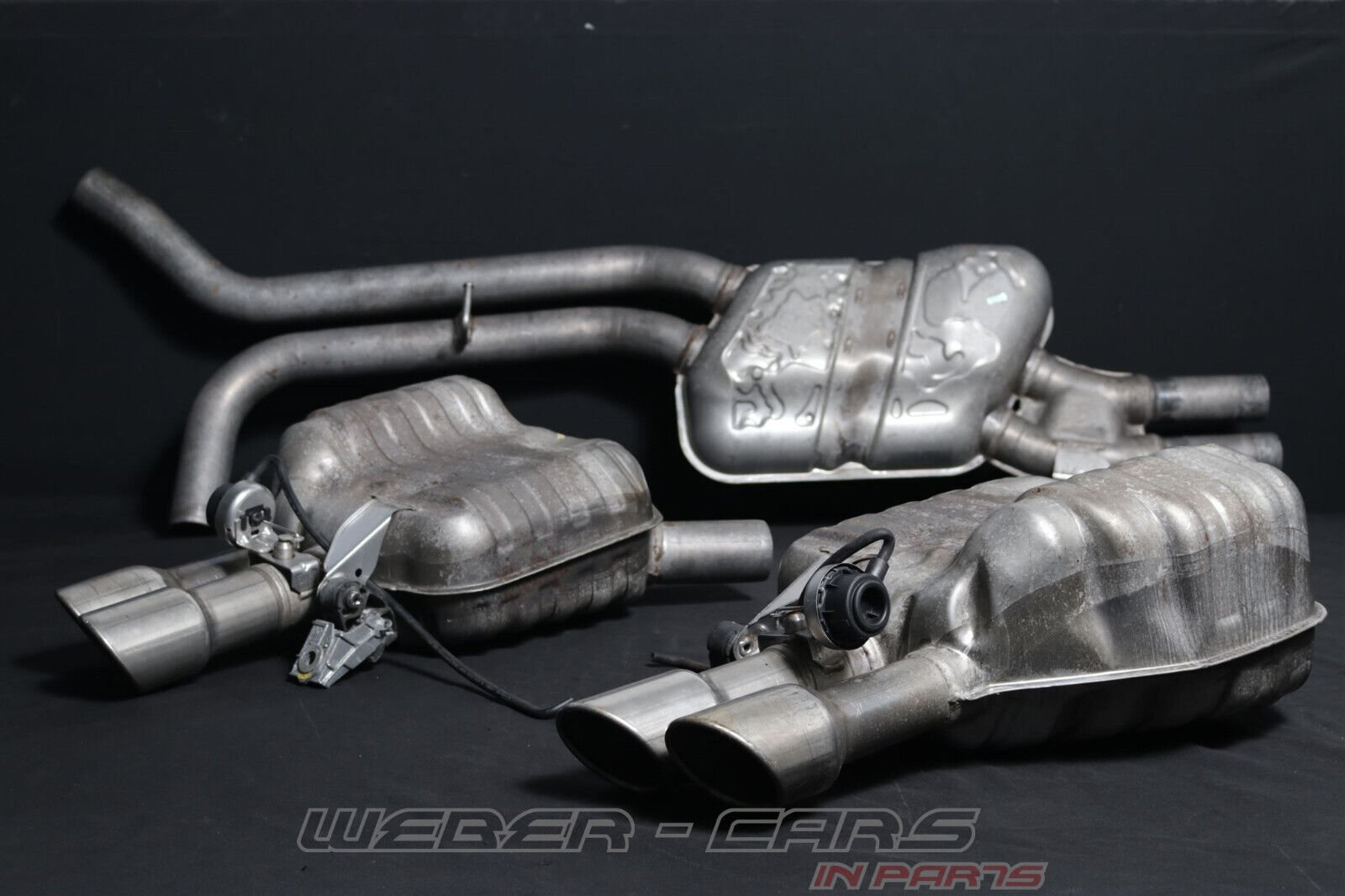 Audi A8 4H 4,2L V8 Click-On Exhaust System Muffler Exhaust ESD S8 End Pipe