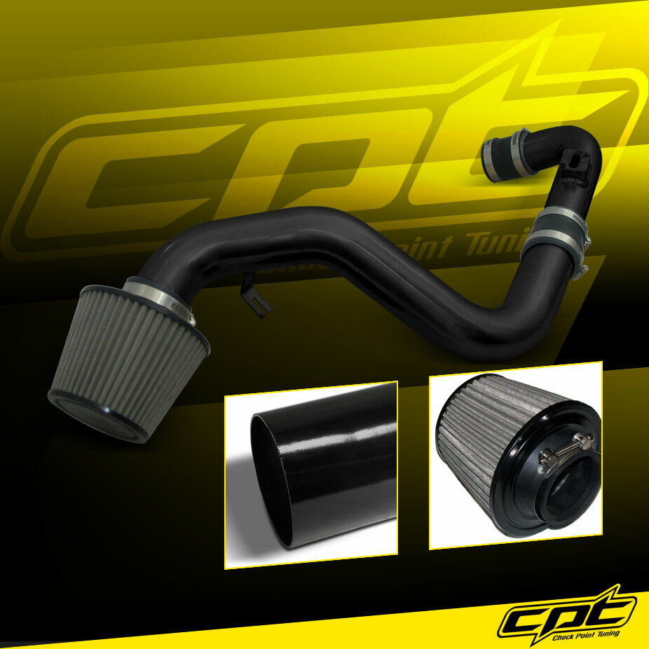 For 06-09 Jetta GLI Turbo 2.0T FSI Black Cold Air Intake + Stainless Filter