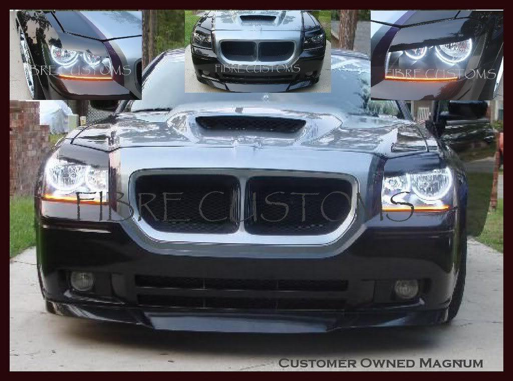 Made to fit MAGNUM Eyelids Dodge 05 06 07 X Grille