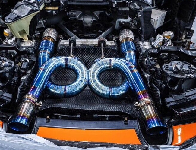 Titanium Exhaust For Fits McLaren 720S  Flex Pipe Sport X-Pipe