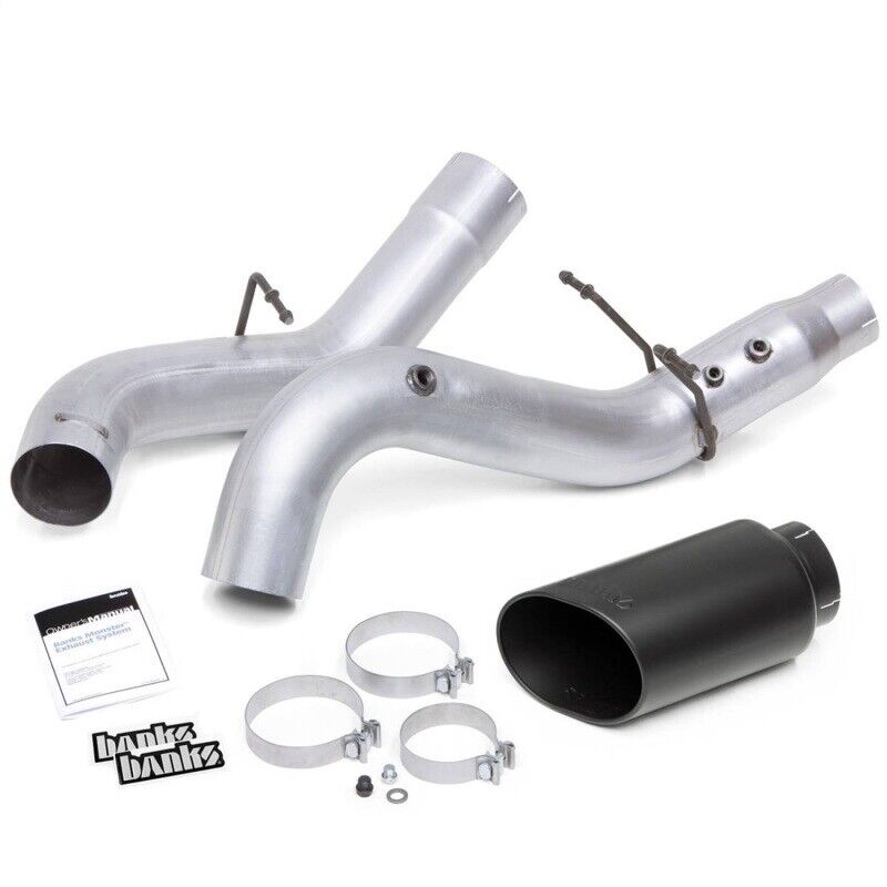 Banks Power For 20-21 Chevy/GMC 2500/3500 6.6L Monster Exhaust System - Black