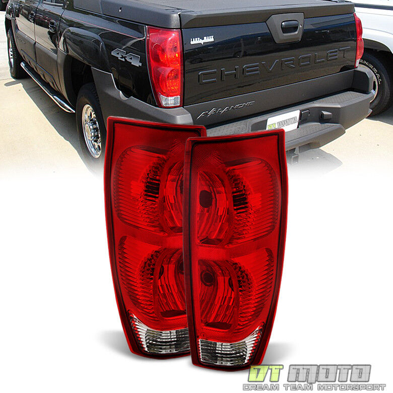 2002-2006 Chevy Avalanche 1500 2500 Tail Lights Brake Lamps Replacement Pair Set
