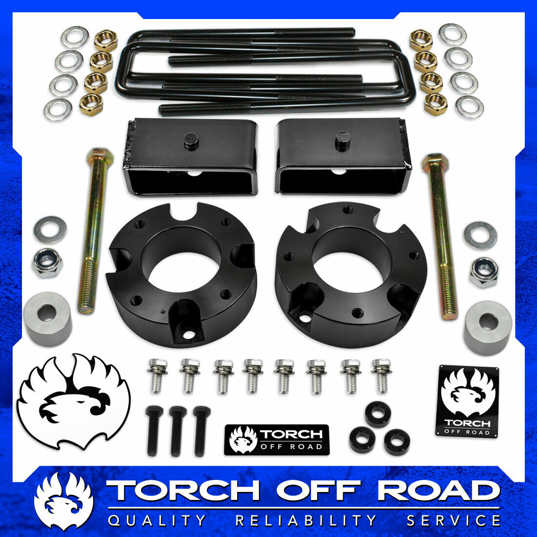 3" Front 2" Rear Lift Kit for 2007-2019 Toyota Tundra 4X4 2WD Diff Drop