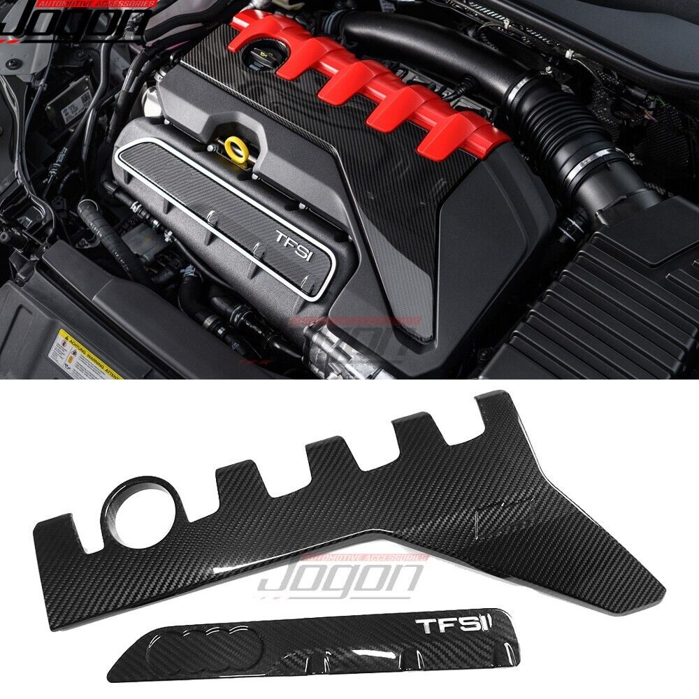 For Audi TTRS TT RS 8S 2017-2024 2.5T Carbon Fiber Power Engine Bay Cover Intake