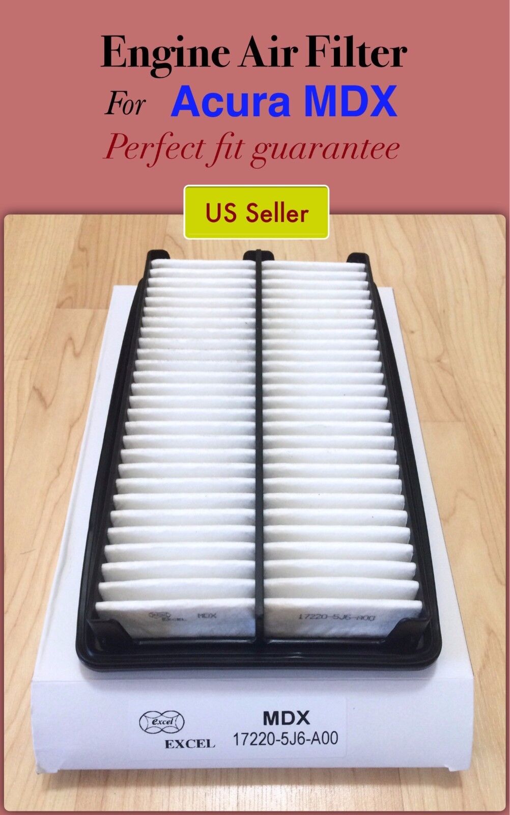 Engine Air Filter for 2014-2015 ACURA MDX PERFECT FIT +FREE Fast Ship 