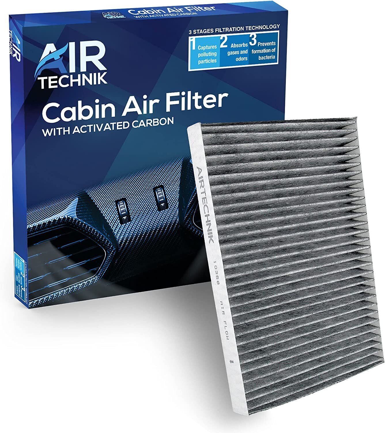 AirTechnik CF10368 Cabin Air Filter w/Activated Carbon | For select Audi...