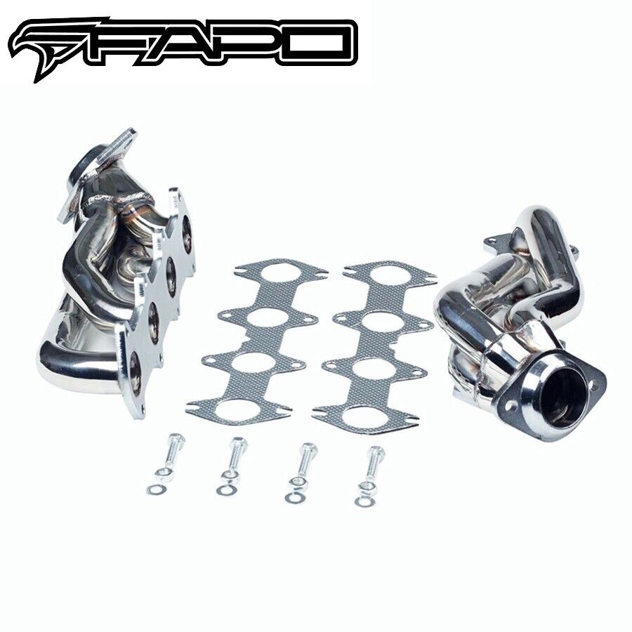 FAPO Shorty Headers for 04-10 Ford F150 XL XLT FX4 King Ranch Lariat 5.4L 330 V8