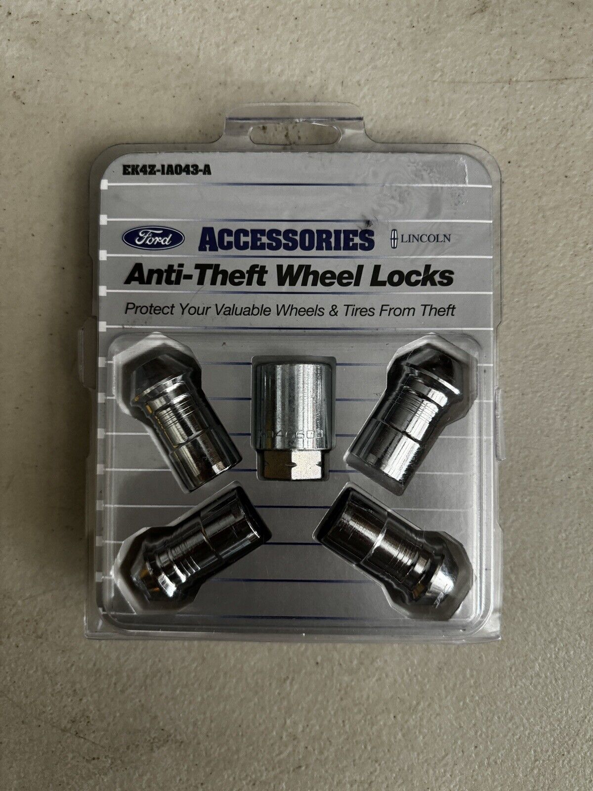 Genuine  Wheel Locks - Chrome Plated For Exposed Lugs EK4Z1A043A