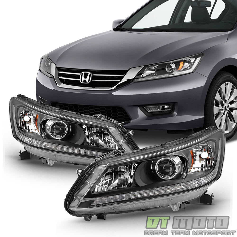 For 2013 2014 2015 Honda Accord Sedan Headlights Halogen Headlamps Left+Right