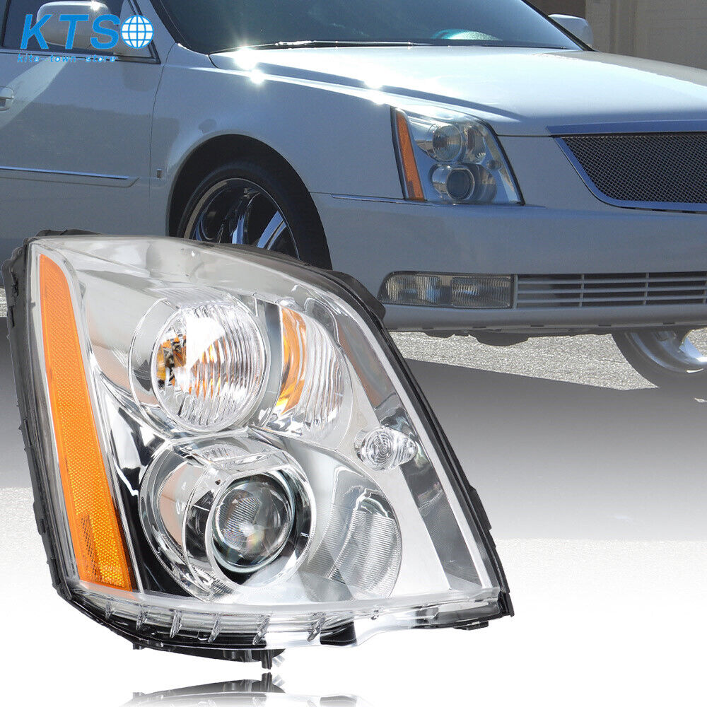 Right Headlight For 2008-2011 Cadillac DTS HID/Xenon Projector Chrome Housing