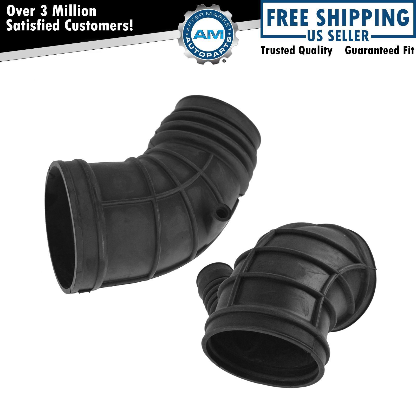 Tube Elbow Throttle Body Air Intake Boot Hose Pair for 325Ci 325i 330CI 330i Z3