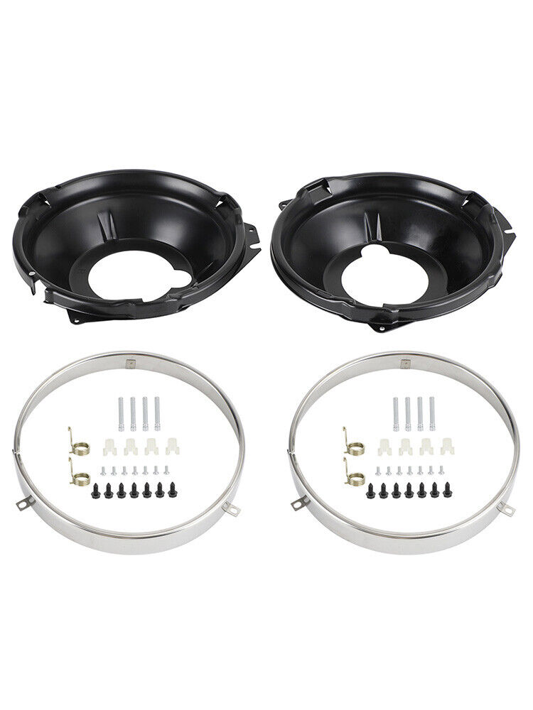 28pcs Headlamp Retaining Ring Mounting Bucket w/ Hardware For Camaro Nova 67~70