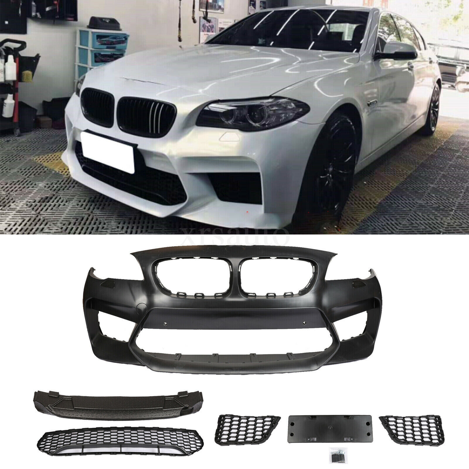 G30 M5 look style front Bumper Cover fit for  BMW 5 Series 11-17 F10 Style W/PDC