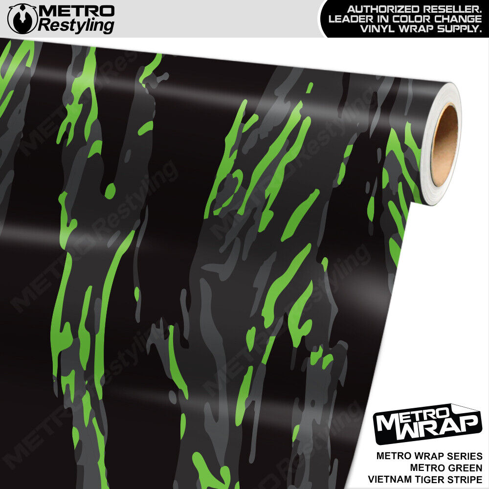 Metro Wrap Vietnam Tiger Stripe Metro Green Premium Vinyl Film